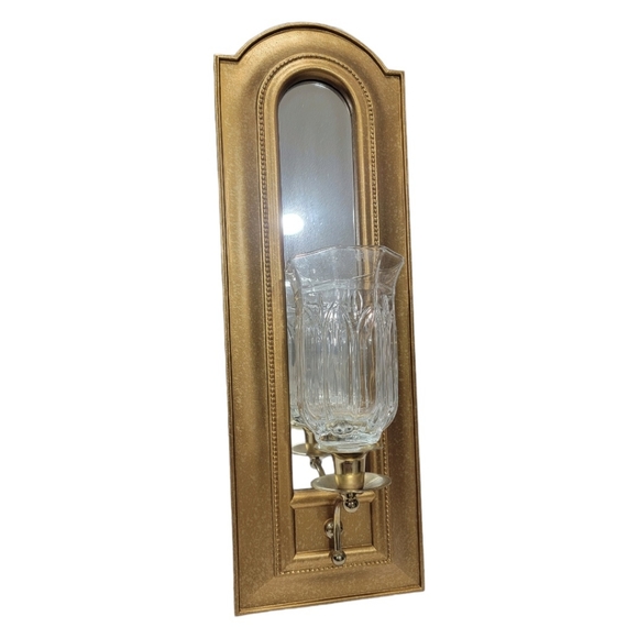 Home Interiors Wall Decor Home Interior Gold Sconce With Mirror Poshmark